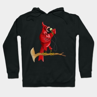 Singing Cardinal Bird Hoodie